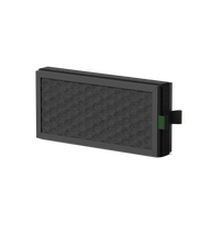 Petlibro PETLIBRO cat pet filter for fountain, litter box, automatic feeder; black rectangular pad with green pull tab