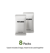 Petlibro 8 desiccant bags for pet feeder for multiple cats, rfid cat feeder; helps proof of feeding and reliable wifi cat feeder portion control