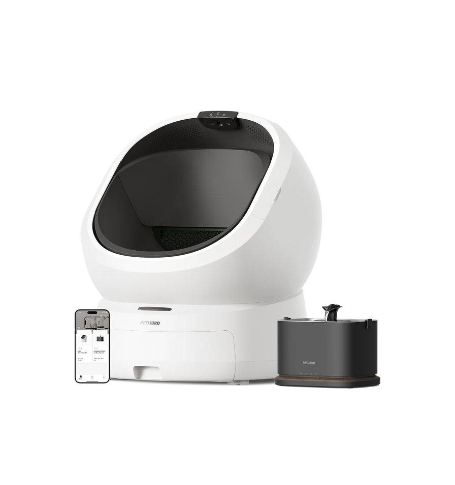 Luma Smart Litter Box & Dockstream 2 Smart Fountain
