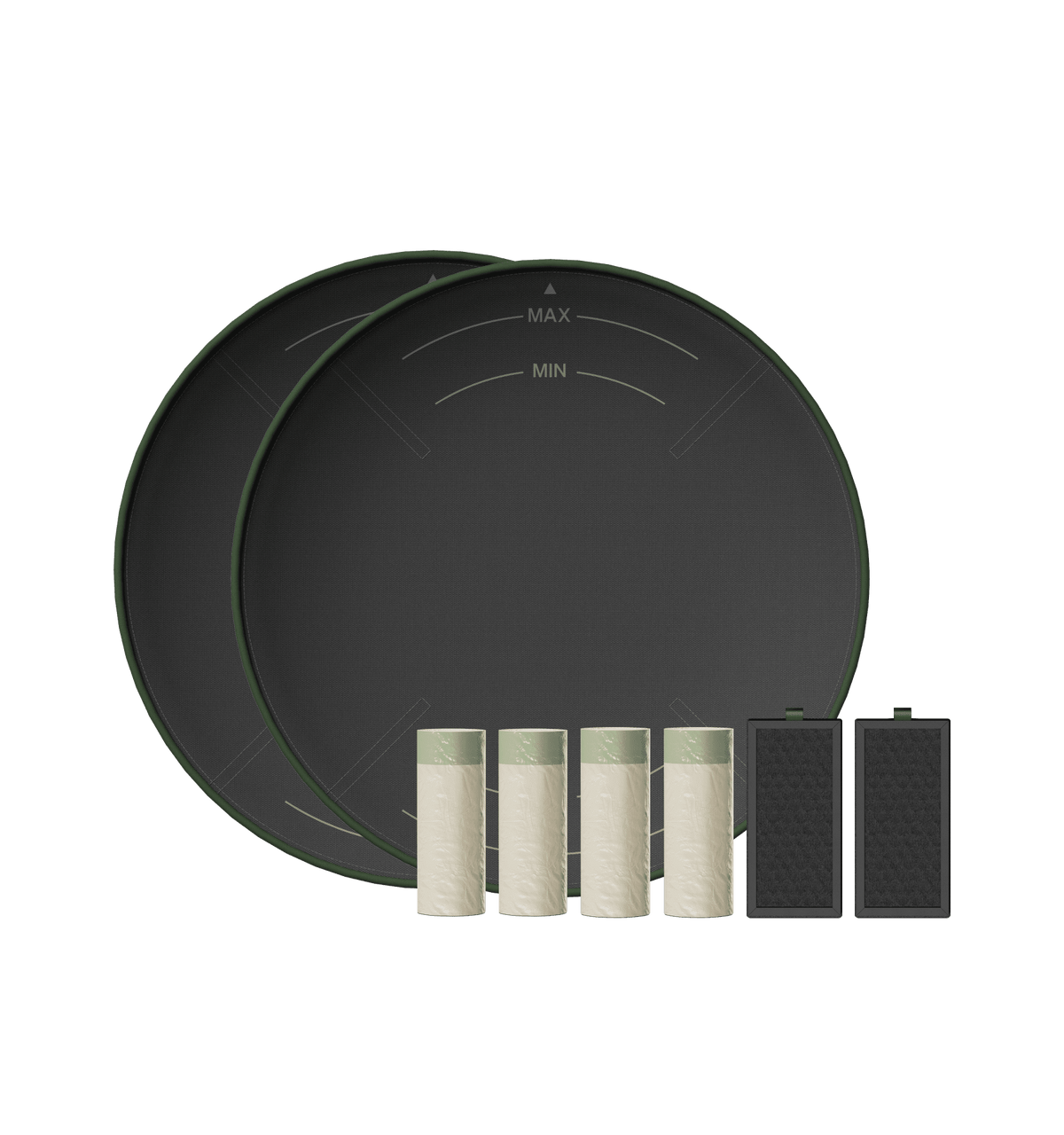 Petlibro PETLIBRO cat pet fountain filter kit with two round pads, four white cartridges, and two black filters; litter box automatic feeder keywords