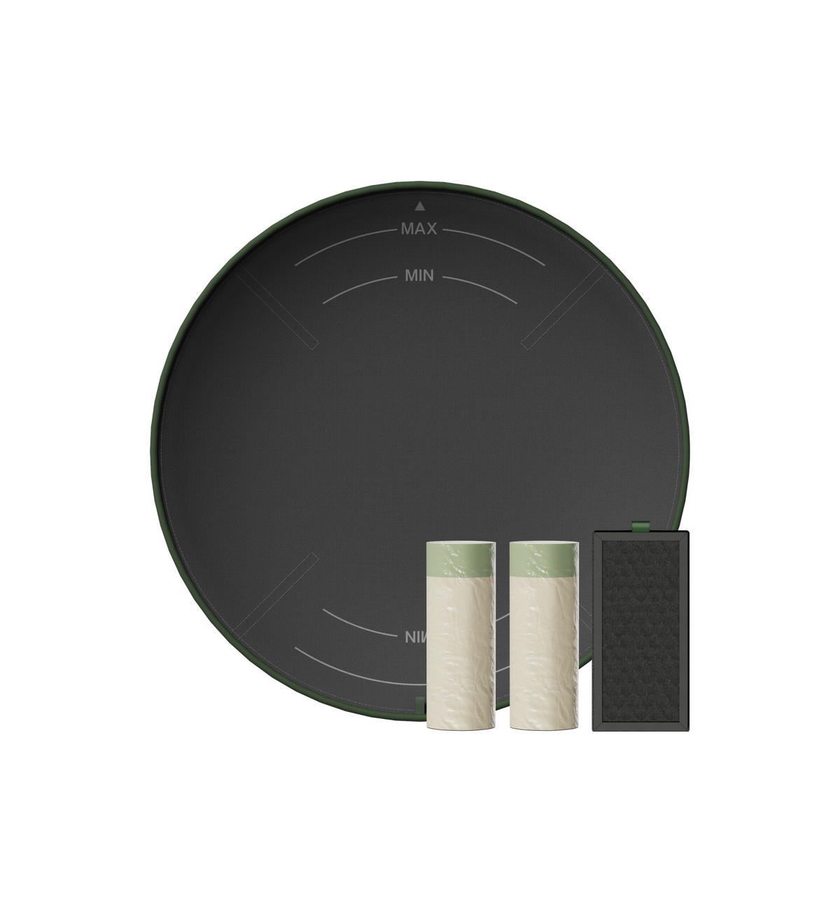 Petlibro PETLIBRO cat pet fountain filter kit with round black pad, two white rolls, and charcoal filter; litter box automatic feeder compatible
