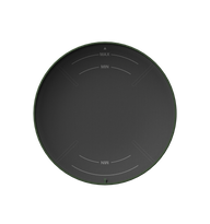 Petlibro PETLIBRO cat pet fountain lid, round black top with green rim and MAX/MIN marks; for litter box automatic feeder setup