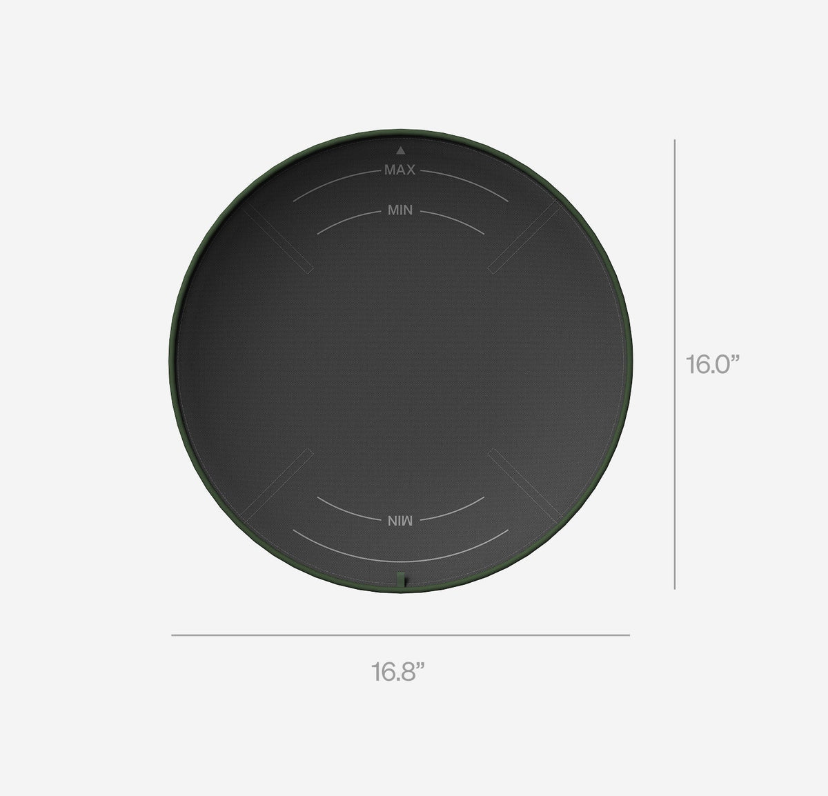 Petlibro PETLIBRO round black pet mat for cat fountain, litter box and automatic feeder, 16.8 x 16.0 inches
