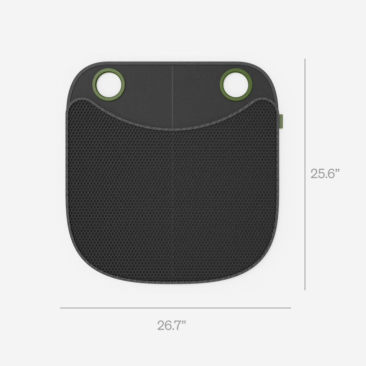 Petlibro PETLIBRO cat pet litter box mat, black honeycomb pad with green handle holes; pairs with fountain, automatic feeder